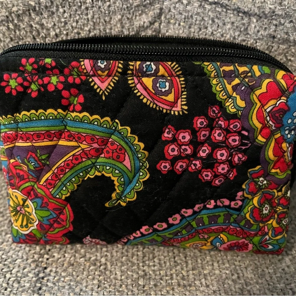 Vera Bradley quilted cosmetic bag